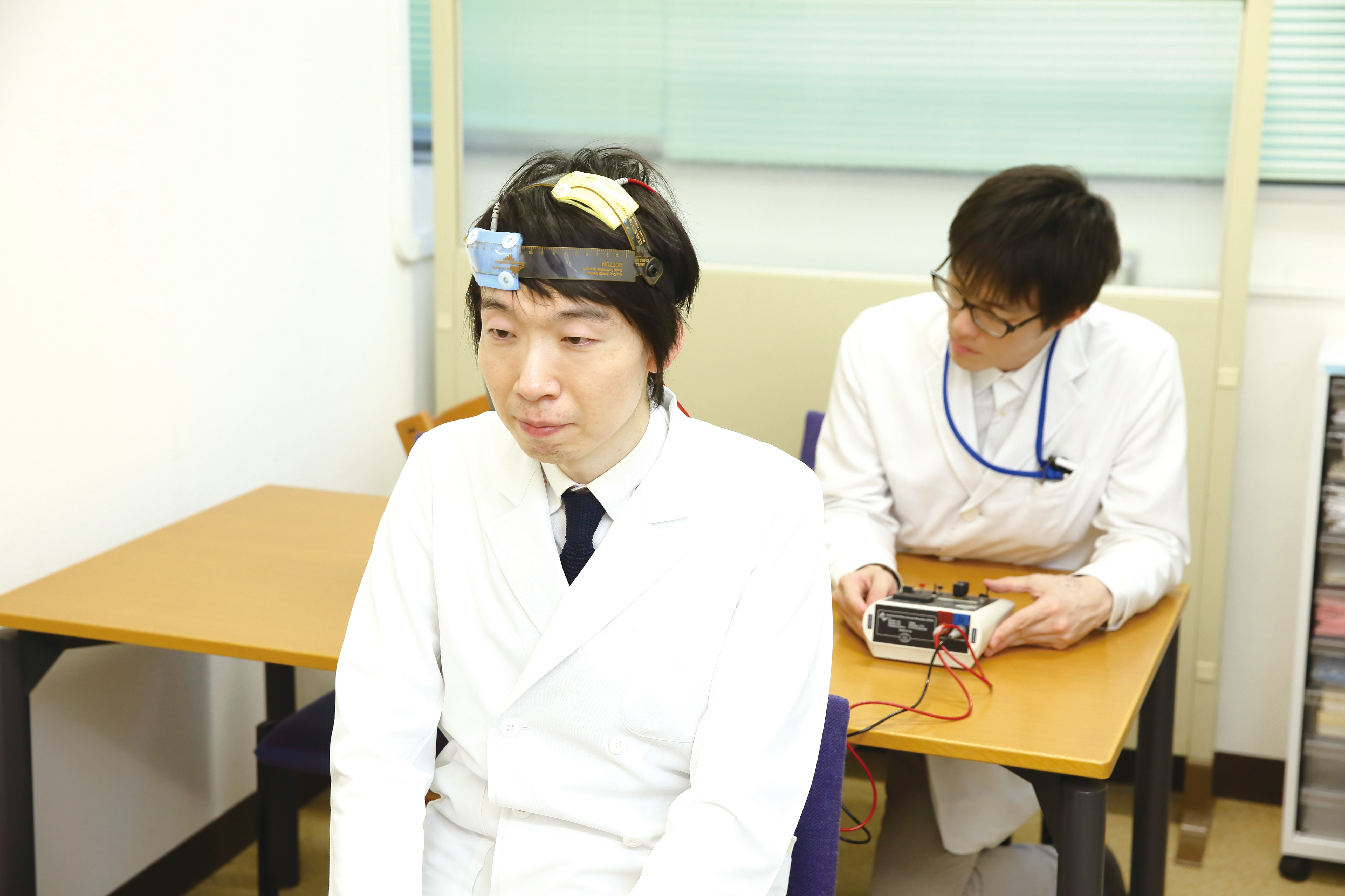 tDCSの施行場面