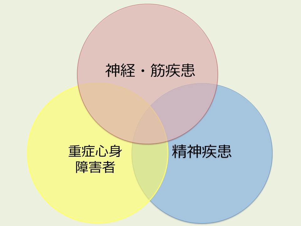 写真:NCNPが目指す看護範囲の模式図