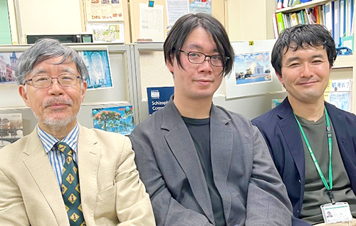 研究者のポートレート写真(住吉、和田、吉村)