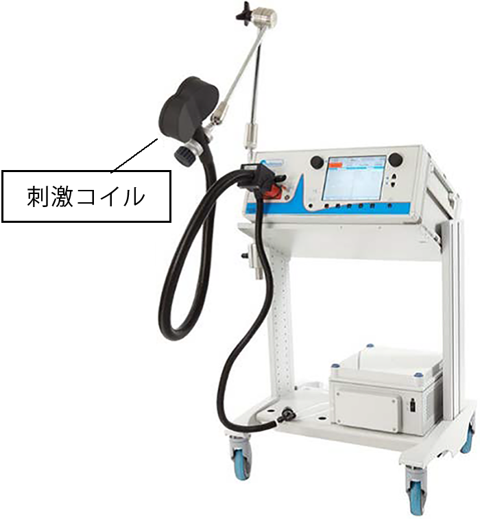 使用する磁気刺激装置の写真